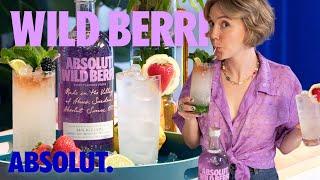 The Wild Berri Swizzle & Wild Berri Lemonade | Absolut Drinks With Elyse