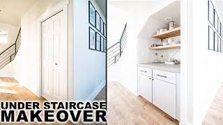 DIY Under Staircase Makeover | Closet to Pantry