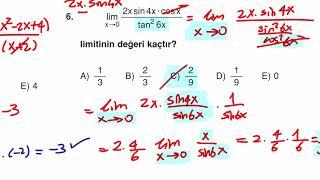 Enfes Limit Belirsizlik Soruları/Tamamen Anlama Garantili-(6)