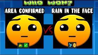 Which Lobotomy has won? Area Confirmed VS Rain in the face  | Geometry Dash 2.2