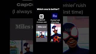 Same edit, two apps, which one is better? #miles #spiderman #milesedit #edit #milesmorales #editor
