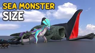 SCP vs. Subnautica: SEA MONSTER Size Comparison | Biggest Sea Creatures Ranked