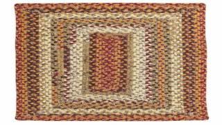 2 x 3 Rectangular Cotton Blend Braided Rug