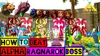 How to Beat Alpha Ragnarok Boss Fight Alpha Dragon Manticore Ark Mobile |Ark Ultimate mobile edition