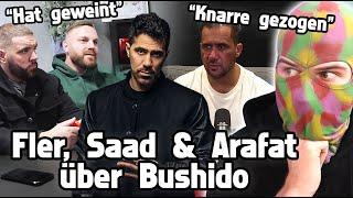 ARAFAT, FLER & SAAD über BUSHIDO: Bei Entschuldigung geweint & mit Knarre bedroht || RapSchau