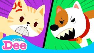 Be Careful with a  Pup vs Kitten  Compilation｜Animal Safety Games and Songs ｜Dragon Dee for Kids