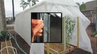 DIY Greenhouse Fabric & Film Fastener, No Clips or Wiggle Wire