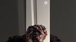 Firework crunch from coco slime factory #slime #asmr #bingsu #fireworks