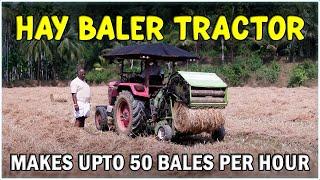 Round Straw Hay Baler Machine