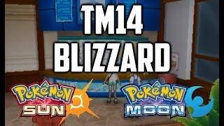 Where to find TM14 Blizzard in Pokemon Sun and Moon