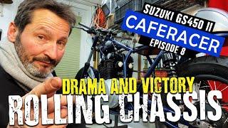 Caferacer Suzuki GS450 II Rolling Chassis - Episode 8 -