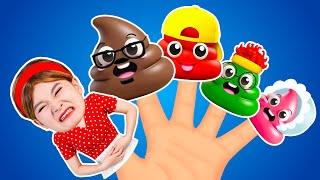 Poo Poo Finger Family  Playground Song | BooTikaTi