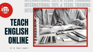 Teach English Online - It's THAT Easy! | ITTT International TEFL And TESOL Training