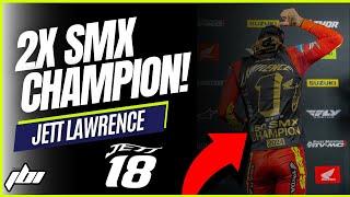 Jett Lawrence WINS 450 SMX 2024 World Championship | Las Vegas Race Recap