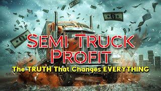 Semi Truck Profit: The TRUTH That Changes EVERYTHING