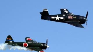 2011 Great Park El Toro Air Show - F6F Hellcat & Zero Dogfight