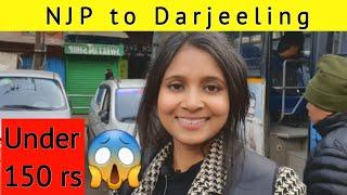 NJP to Darjeeling by Bus Cheapest JOURNEY || Under 150 rs per person ||  #darjeeling #siliguri