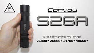 Convoy S26A - SFT40 5000K - 26800/26650/21700/18650 - it gets hot!!!!