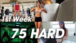 what is 75 HARD? My 1st week of 75 hard vlog & 1 year postpartum! baby's 1st birthday party vlog