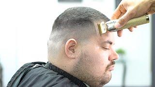 Fade Haircut Goatee With Face Shave