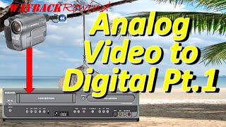 How To Convert Analog to Digital pt. 1 - One Touch Recording using a DVD Recorder.
