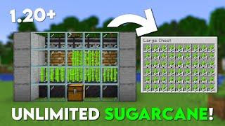 Minecraft EASIEST Sugarcane Farm Tutorial | AFK - 1.21