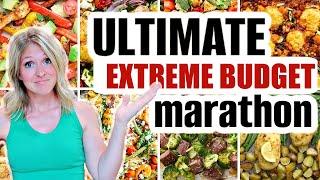 EMERGENCY GROCERY BUDGET MARATHON | BEST Cheap Meal Ideas | Extreme Budget Food