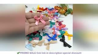 (50-200 Pcs/pack) Ribbon Bows Small Size Satin Ribbon Bow Flower Craft Decoration Handwork DIY Party