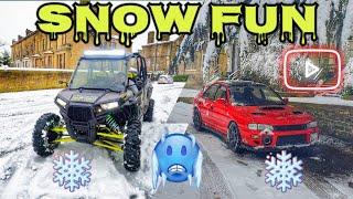 We Had The Most Fun In The Snow  *POLARIS RZR BUGGY - SUBARU IMPREZA - 4X4*