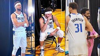 Klay Thompson Emotional On Leaving Warriors & Meets Kyrie Irving At Mavericks Media Day 2024!