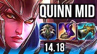 QUINN vs KATARINA (MID) | 76% winrate, 13/2/4, Legendary | EUW Grandmaster | 14.18