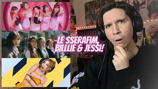 DANCER REACTS TO LE SSERAFIM 'Perfect Night,' Billlie 'DANG! (hocus pocus) & Jessi 'Gum' MVs