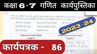 Class 6-7 Pravah Work Book Math Karyapatrak 86 | गणित कक्षा 6,7 प्रवाह कार्य पुस्तिका कार्यपत्रक 86