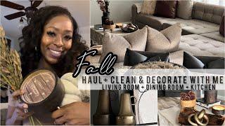 FALL CLEAN & DECORATE WITH ME + FALL HOME DECOR 2022 HAUL | COZY FALL DECORATING IDEAS | HOUSE TOUR