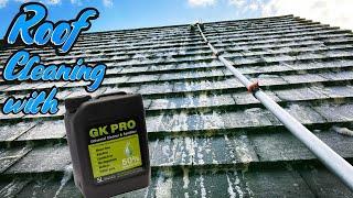 ROOF SOFTWASHING WITH GKPRO BIOCIDE // Partridge Exterior Cleaning (REVIEW)