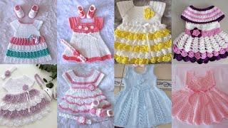 Crochet Handmade New Design For Baby Girl Outfit 2024/Baby Frocks