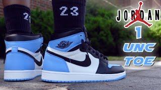 JORDAN 1 UNC TOE REVIEW & ON FEET