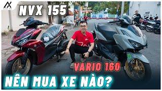So sánh chi tiết Honda Vario 160 và Yamaha NVX 155 | Quyết định chọn xe nào đây? Alo Xe