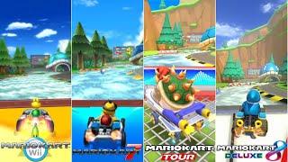 Evolution Of Wii Koopa Cape Course In Mario Kart Games [2008-2023]