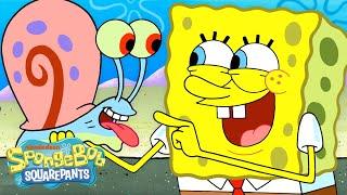45 MINUTES of SpongeBob & Gary  | @SpongeBobOfficial