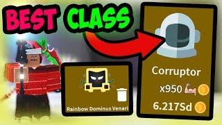 UNLOCKING THE CORRUPTOR CLASS!!! x950 BOOST! | Roblox Saber Simulator