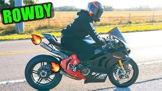 FIRST RIDE With INSANELY LOUD MotoGP Exhaust On Panigale V4 SP2 | SC Project S1-GP Full Titanium