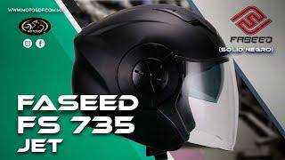 Casco Faseed FS735 Abierto Jet Negro Mate | Motos DF