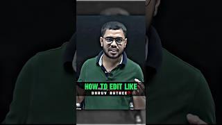 Edit like Dhruv Rathee on Smartphone?