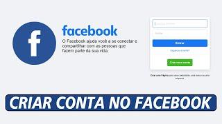 Como CRIAR uma CONTA no Facebook pelo Computador (PC) 2023