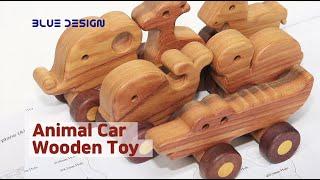 How to Make a Wood Toy Animal Car