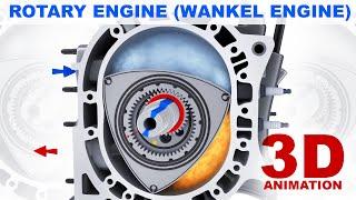 Rotary engine (Wankel engine) / How does it work? (3D animation)