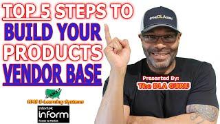 TOP 5 Steps to Build Your Vendor Base | Government Contracting | DLA | DIBBS | Unison