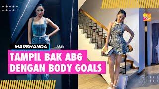 Berhasil Turunkan BB 20 Kg dalam Setahun, Potret Marshanda Makin Langsing - Pamer Body Goals