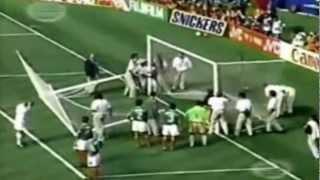 Marcelino Bernal Rompe portería en Copa Mundial USA 94 (2/2) Televisa